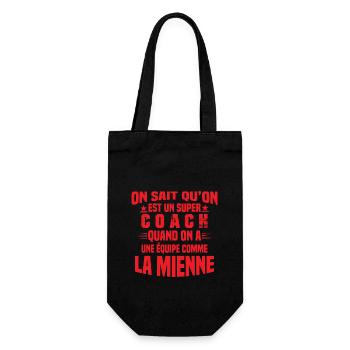 Un Super Coach Cadeau Entraîneur Sportif Humour - Sac à bouteille - noir - Devant
