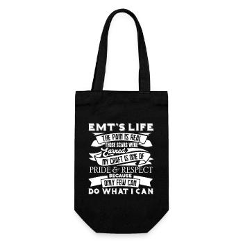 EMT's Life The Pain Is Real - Gift Bag for Bottles - black - Front