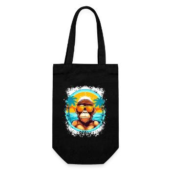 Monkey Beach Escape: Stand Out this Summer - Gift Bag for Bottles - black - Front