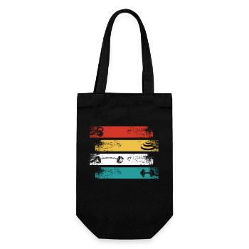 Gymnase Retro Rectangle - - Sac à bouteille - noir - Devant