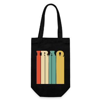 Iraq - Gift Bag for Bottles - black - Front