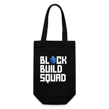 Blockgebäude-geburtstagsdesign Mit Bausteinen - Geschenkbeutel für Flaschen - Schwarz - Vorne