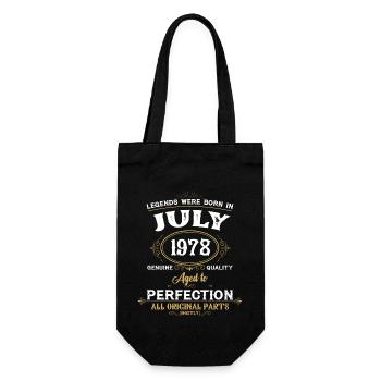 Les légendes sont nées en juillet 1978 - Sac à bouteille - noir - Devant
