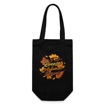 Autumn Breeze Autumn Leaves Maple Leaf Thanksgiving - Gift Bag for Bottles - black - Front