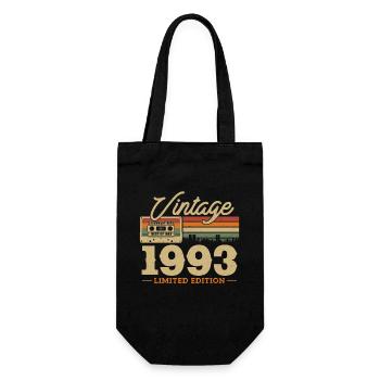 Vintage Birthday Gift 1993 Limited Edition - Gift Bag for Bottles - black - Front