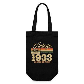 Vintage Anniversary 1933 Limited Edition - Gift Bag for Bottles - black - Front