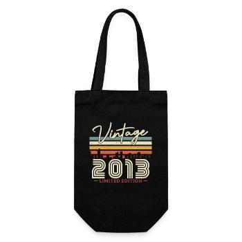 Vintage and retro birthday gift 2013 - Gift Bag for Bottles - black - Front