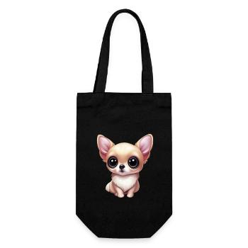 Adorable amour Chihuahua - Sac à bouteille - noir - Devant