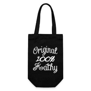 Original 100% Kathy - Gift Bag for Bottles - black - Front
