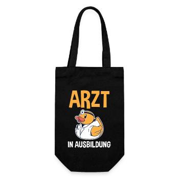 Mediziner Rettungssanitäter Notarzt Arzt - Geschenkbeutel für Flaschen - Schwarz - Vorne