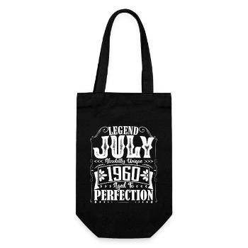 July 1960. Birthday gift July 1960. - Gift Bag for Bottles - black - Front