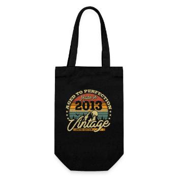 Vintage Birthday Gift 2013 - Gift Bag for Bottles - black - Front