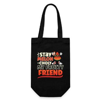 Watermelon Funny Fruit Funny Saying - Gift Bag for Bottles - black - Front