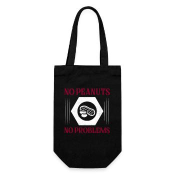 Pas d’arachides Pas de problèmes Sensibilisation allergique aux noix - Sac à bouteille - noir - Devant