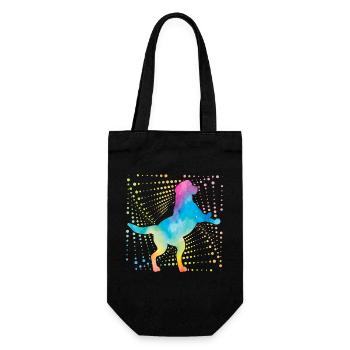 Labrador Retro - Gift Bag for Bottles - black - Front