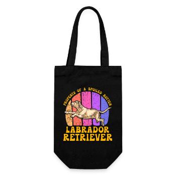 Property of a spoiled rotten Labrador Retriever - Gift Bag for Bottles - black - Front