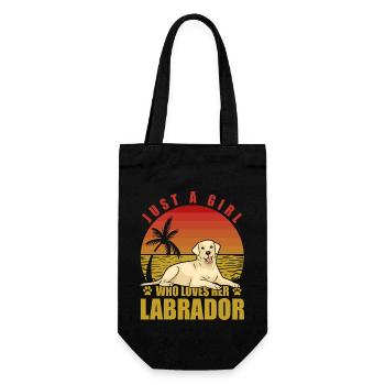 Juste une fille qui aime son Labrador - Sac à bouteille - noir - Devant