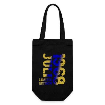 1968 Juli Limited Edition Geburtstag Geschenk - Geschenkbeutel für Flaschen - Schwarz - Vorne