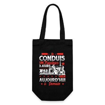 Conducteur Tracteur - Sac à bouteille - noir - Devant