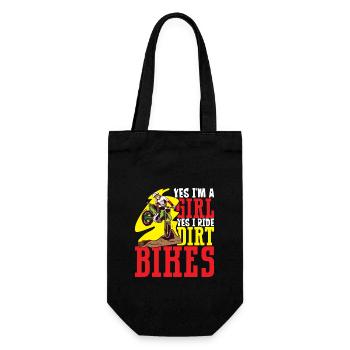 Dirt Bike Dirt Bike Riding Motocross Dirt Biking - Gift Bag for Bottles - black - Front