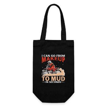 Dirt Bike Dirt Bike Riding Motocross Dirt Biking - Gift Bag for Bottles - black - Front