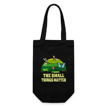 Insects little things are important entomology - Gift Bag for Bottles - black - Front