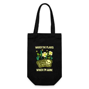 Gardener, plant lover, gardening, planting - Gift Bag for Bottles - black - Front