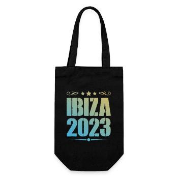 Ibiza 2023 - Geschenkbeutel für Flaschen - Schwarz - Vorne