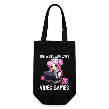 Gaming Console PC Gamer Girl Gamer Girl - Gift Bag for Bottles - black - Front
