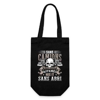 Dicton drôle de camion - Sac à bouteille - noir - Devant