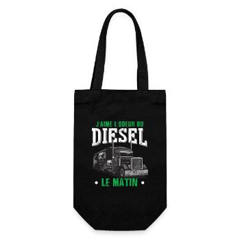 Dicton amusant pour camion - Sac à bouteille - noir - Devant