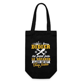 Si didier ne peut pas le réparer on est foutus - Sac à bouteille - noir - Devant