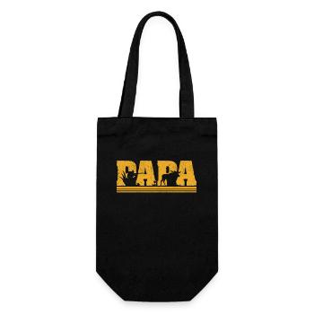 Papa Chasse au chevreuil Fête des pères Papa Amateur de plein air - Sac à bouteille - noir - Devant