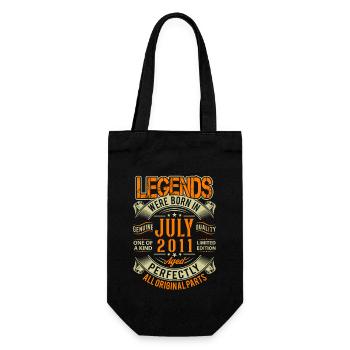 2011 Juli Geburtstag Legende - Geschenkbeutel für Flaschen - Schwarz - Vorne
