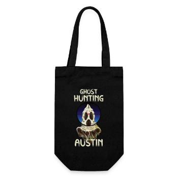 Paranormal Investigator Austin Ghost Hunter Ghost - Geschenkbeutel für Flaschen - Schwarz - Vorne