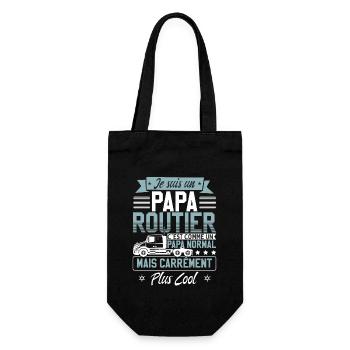 Papa Routier Hommes Chauffeur De Poids Lourd - Sac à bouteille - noir - Devant