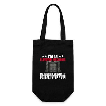 Aufzugsmechaniker-design Für Einen - Gift Bag for Bottles - black - Front