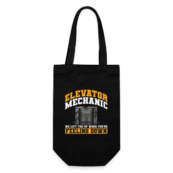 Aufzugsmechaniker-design Für Einen - Gift Bag for Bottles - black - Front