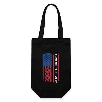 Patriotisches Aufzugsmechanik-design Für - Geschenkbeutel für Flaschen - Schwarz - Vorne