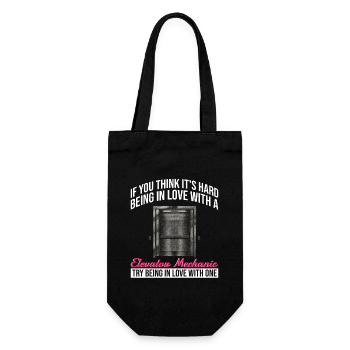 Aufzugsmechaniker-design Für Eine - Geschenkbeutel für Flaschen - Schwarz - Vorne
