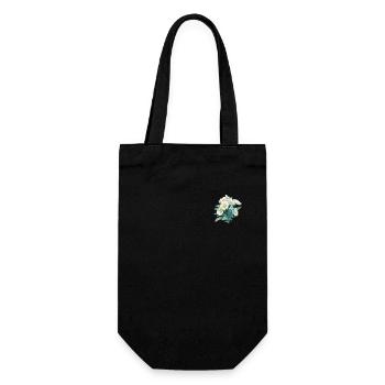 Cool Floral Flowers Patch Vintage Daisy Lover Pun - Sac à bouteille - noir - Devant