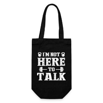 Je ne suis pas ici pour parler - (2) - Sac à bouteille - noir - Devant