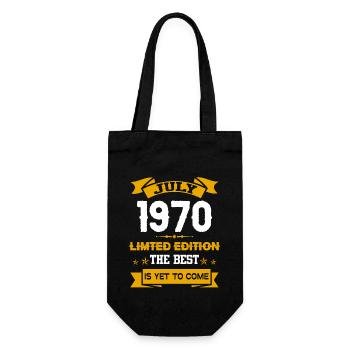 Juli 1970 Geburtstagsgeschenk - Geschenkbeutel für Flaschen - Schwarz - Vorne