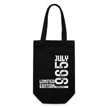 Geschenk Juli 1968. Geburtstag Juli 1968. - Geschenkbeutel für Flaschen - Schwarz - Vorne