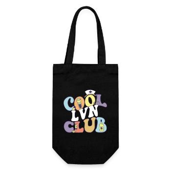 Cool Lvn Club Registered Nurse Medical - Geschenkbeutel für Flaschen - Schwarz - Vorne
