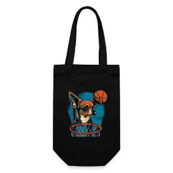 Chihuahua | Basketball | Player | Sport | Dunk | - Gift Bag for Bottles - black - Front