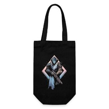 Epic Gamer Guardian with Pastel Colors Background - Gift Bag for Bottles - black - Front