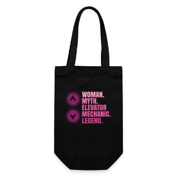 Weibliches Aufzugsmechaniker-design Für Einen - Sac à bouteille - noir - Devant