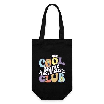 Cool Nurse Anesthetists Club Anesthesiologist - Gift Bag for Bottles - black - Front
