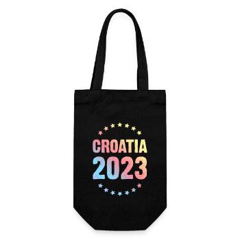 Croatia 2023 - Geschenkbeutel für Flaschen - Schwarz - Vorne